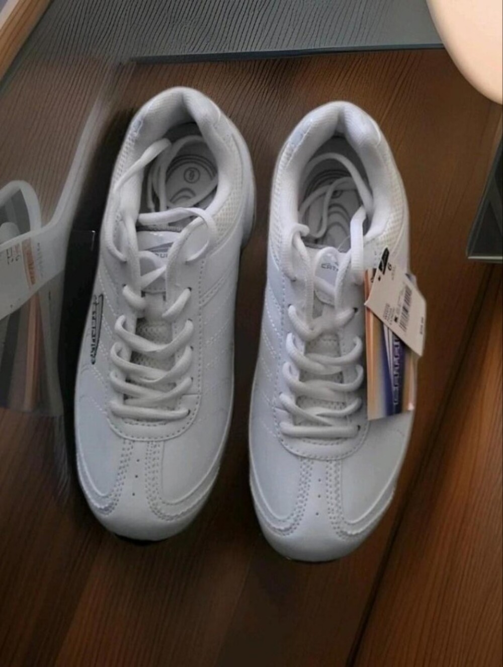 Catapult Womens White  Lace-Up Athletic Sneakers Size 6